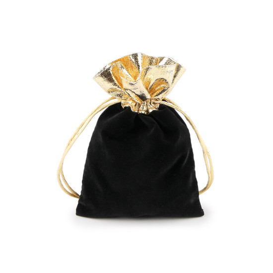 Săculeț cadou 10x13 cm catifea - Negru (10 Bucăți) Săculeț cadou 10x13 cm catifea - Negru (10 Bucăți)