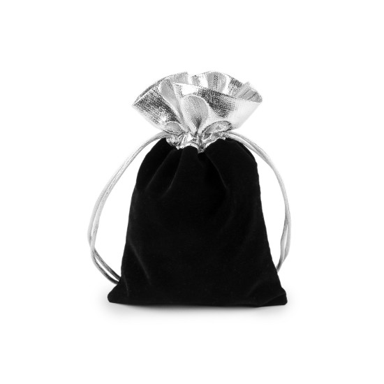 Săculeț cadou 10x13 cm catifea - Negru (10 Bucăți) Săculeț cadou 10x13 cm catifea - Negru (10 Bucăți)