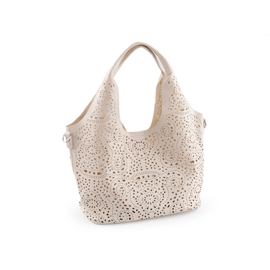 Geantă 2 în 1 cu model decupat 38x22 cm - Roz pudrat (1 Bucată) Geantă 2 în 1 cu model decupat 38x22 cm - Roz pudrat (1 Bucată)