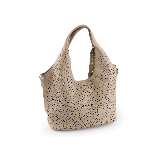 Geantă 2 în 1 cu model decupat 38x22 cm - Roz pudrat (1 Bucată) Geantă 2 în 1 cu model decupat 38x22 cm - Roz pudrat (1 Bucată)