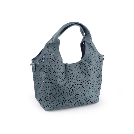 Geantă 2 în 1 cu model decupat 38x22 cm - Roz pudrat (1 Bucată) Geantă 2 în 1 cu model decupat 38x22 cm - Roz pudrat (1 Bucată)