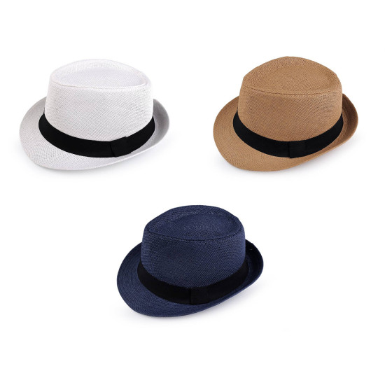 Pălărie de vară / pălărie de paie unisex - Alb (1 Bucată) Pălărie de vară / pălărie de paie unisex - Alb (1 Bucată)