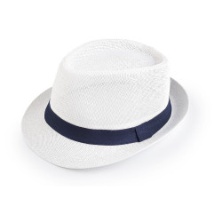 Pălărie de vară / pălărie de paie unisex - Alb (1 Bucată)