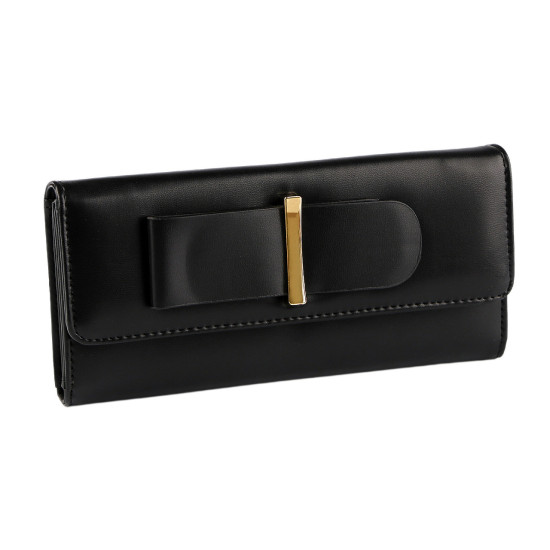 Portofel de damă 9x19 cm - Negru (1 Bucată) Portofel de damă 9x19 cm - Negru (1 Bucată)