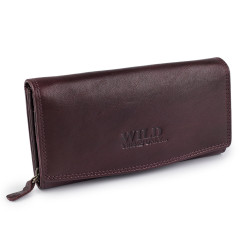 Portofel din piele pentru femei 10x19 cm - Bordo (1 Bucată)