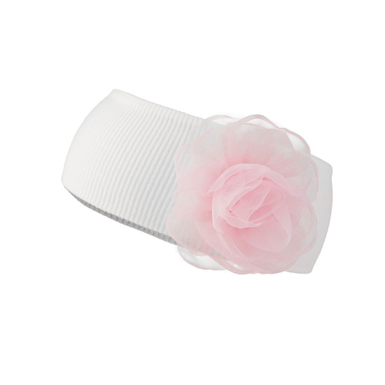 Bentiță de păr din bumbac pentru bebeluși cu decorațiuni - Off white (3 Bucăți) Bentiță de păr din bumbac pentru bebeluși cu decorațiuni - Off white (3 Bucăți)