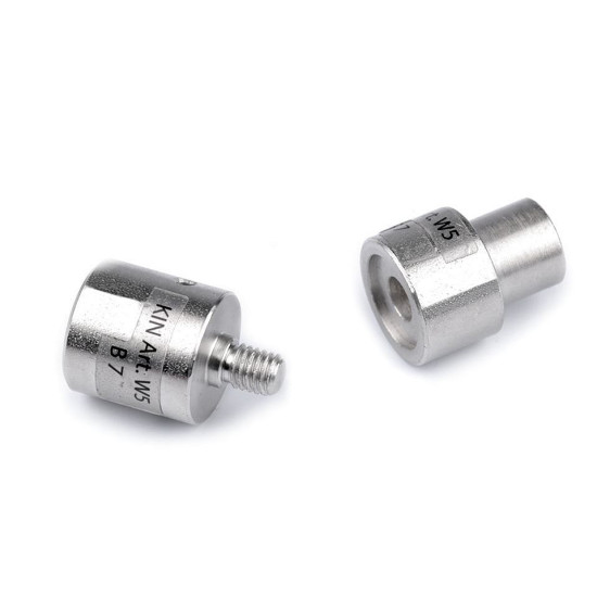 Matriță pentru ocheți, ø5,5 mm și ø7 mm - Argintiu (2 Seturi)