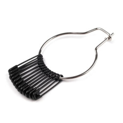 Ace de siguranță, lungime 19 mm - Lac negru (1 Buchet)
