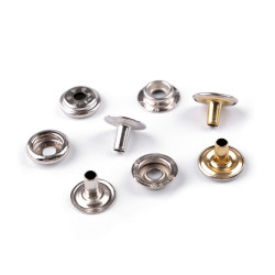 Capse metalice ø15 mm - Nichel (50 Seturi)