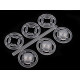 Capse de cusut din plastic, ø7 mm - ø15 mm - Transparent (100 Buchete) Capse de cusut din plastic, ø7 mm - ø15 mm - Transparent (100 Buchete)