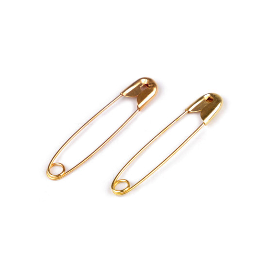 Ace de siguranță, lungime 28 mm - Nichel (100 Buchete) Ace de siguranță, lungime 28 mm - Nichel (100 Buchete)