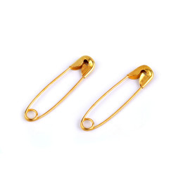 Ace de siguranță, lungime 28 mm - Auriu (100 Buchete)