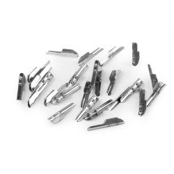 Terminatie pentru snur 4x19 mm - Nichel (1000 Bucăți)