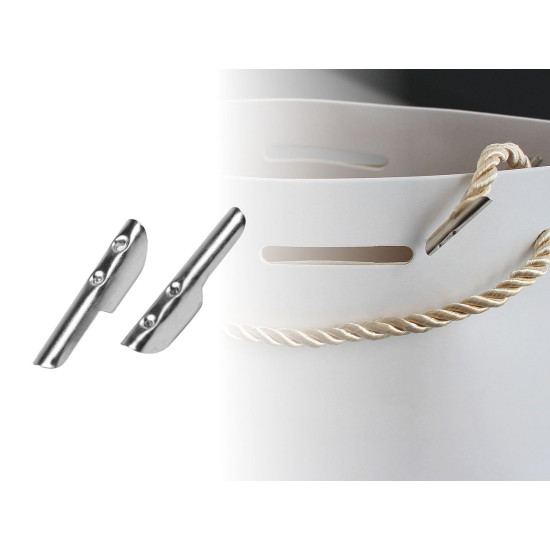 Terminatie pentru snur 4x19 mm - Nichel (250 Bucăți) Terminatie pentru snur 4x19 mm - Nichel (250 Bucăți)