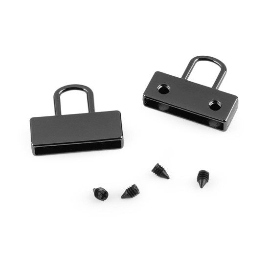 Terminatie chingă lățime 20 mm - Nichel negru (2 Bucăți) Terminatie chingă lățime 20 mm - Nichel negru (2 Bucăți)