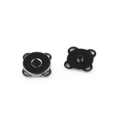 Inchizatori / capse magnetice  ø10 mm - Nichel negru (10 Seturi)