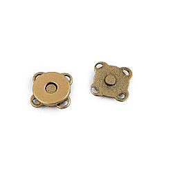 Inchizatori / capse magnetice  ø10 mm - Alamă antică (10 Seturi)