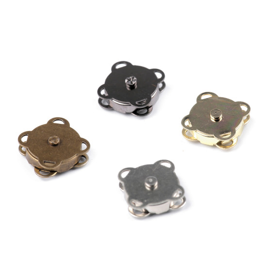 Inchizatori / capse magnetice ø14 mm - Auriu clasic (5 Seturi) Inchizatori / capse magnetice ø14 mm - Auriu clasic (5 Seturi)