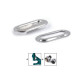 Ocheți ovali 4x16 mm - Nichel (200 Perechi) Ocheți ovali 4x16 mm - Nichel (200 Perechi)