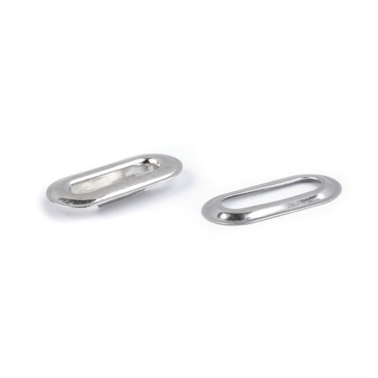 Ocheți ovali 4x16 mm - Nichel (200 Perechi) Ocheți ovali 4x16 mm - Nichel (200 Perechi)