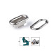 Ocheți ovali 4x12 mm - Nichel (50 Perechi) Ocheți ovali 4x12 mm - Nichel (50 Perechi)