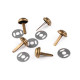 Ţinte metalice / piciorușe metalice genți, ø12 mm - Alamă antică (1000 Seturi) Ţinte metalice / piciorușe metalice genți, ø12 mm - Alamă antică (1000 Seturi)