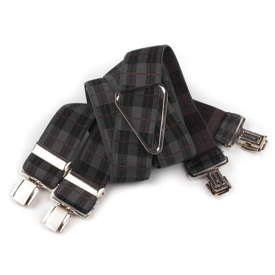 Bretele pantaloni tip x, diverse modele - Vișiniu (1 Bucată)
