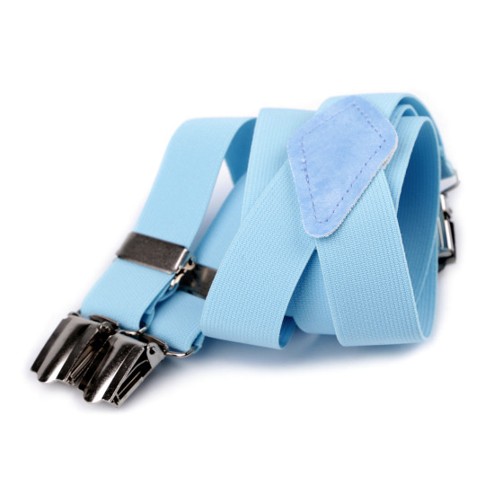 Bretele copii tip y, uni - Albastru denim (5 Bucăți)