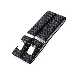 Bretele pantaloni, lățime 3,5 cm, lungime 120 cm - Negru (1 Bucată)