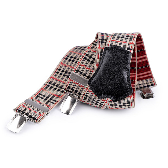 Bretele pantaloni, lățime 3,5 cm, lungime 120 cm - Bordo (1 Bucată) Bretele pantaloni, lățime 3,5 cm, lungime 120 cm - Bordo (1 Bucată)
