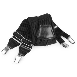 Bretele pantaloni 120 cm neon - Negru (1 Bucată)