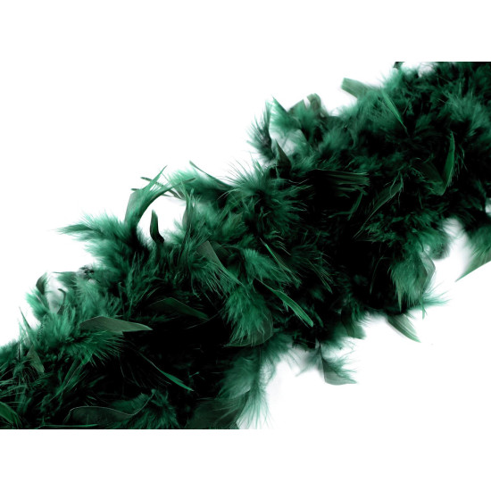 Șirag fulgi boa, pene curcan 60g, lungime 1,8m - Verde închis (6 Bucăți) Șirag fulgi boa, pene curcan 60g, lungime 1,8m - Verde închis (6 Bucăți)