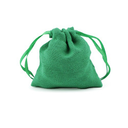 Săculeț cadouri, 8x8 cm - Verde (1 Bucată)