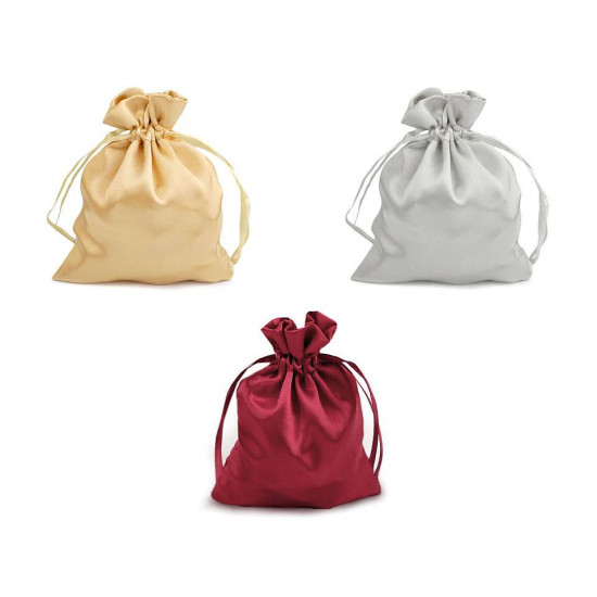 Săculeț satin pentru cadouri, 9x11 cm - Argintiu deschis (12 Bucăți) Săculeț satin pentru cadouri, 9x11 cm - Argintiu deschis (12 Bucăți)