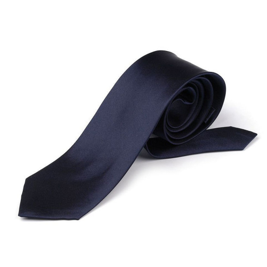 Cravată satin - Negru (6 Bucăți) Cravată satin - Negru (6 Bucăți)