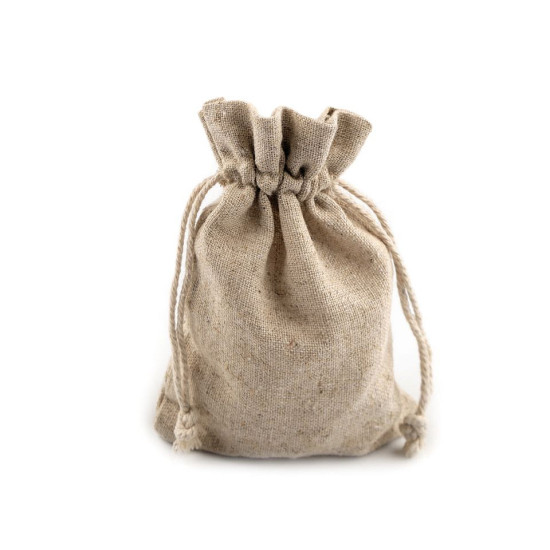 Săculeț pânză de in, 10x14 cm - Ecru natural (10 Bucăți) Săculeț pânză de in, 10x14 cm - Ecru natural (10 Bucăți)
