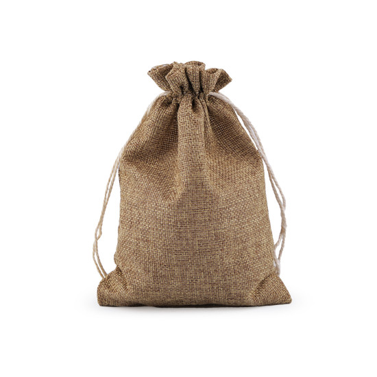 Săculeț rustic imitație iută, 12,5x17,5 cm - Natural mediu (1 Bucată) Săculeț rustic imitație iută, 12,5x17,5 cm - Natural mediu (1 Bucată)