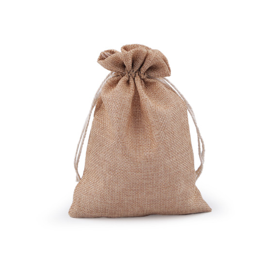 Săculeț rustic imitație iută, 12,5x17,5 cm - Natural mediu (1 Bucată) Săculeț rustic imitație iută, 12,5x17,5 cm - Natural mediu (1 Bucată)