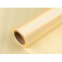 Satin, lățime 36 cm - Crem (36 Metri)