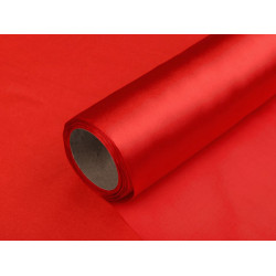 Satin, lățime 36 cm - Roșu (36 Metri)