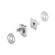 Închizatori / capse magnetice pătrate, 18x18 mm - Nichel (100 Seturi) Închizatori / capse magnetice pătrate, 18x18 mm - Nichel (100 Seturi)