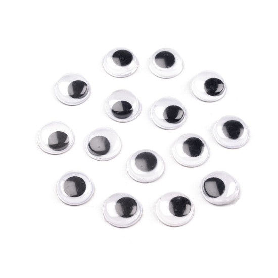 Ochi mobili autoadezivi, ø12 mm - Conform imaginii (200 Bucăți)