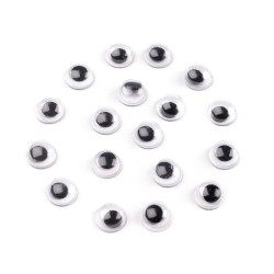Ochi mobili autoadezivi, ø6 mm - Conform imaginii (1000 Bucăți)