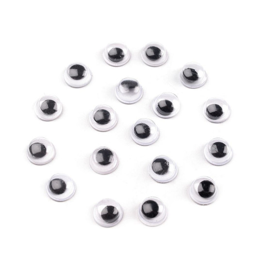 Ochi mobili autoadezivi, ø6 mm - Conform imaginii (200 Bucăți) Ochi mobili autoadezivi, ø6 mm - Conform imaginii (200 Bucăți)