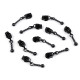 Cursor fermoar spiralat, no 3 - Alamă antică (100 Bucăți) Cursor fermoar spiralat, no 3 - Alamă antică (100 Bucăți)