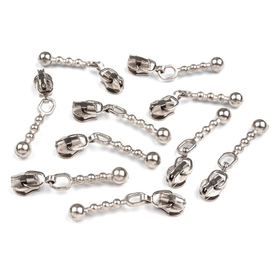 Cursor fermoar spiralat, no 3 - Alamă antică (100 Bucăți) Cursor fermoar spiralat, no 3 - Alamă antică (100 Bucăți)