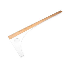 Riglă profesională de croitorie, lungime 60 cm, 80 cm - Natural mediu (1 Bucată)