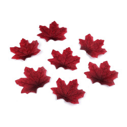 Frunze de arţar decorative, 8x8 cm - Roșu închis (100 Bucăți)