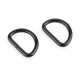 Inel metalic tip d, lățime 25 mm - Lac negru (50 Bucăți) Inel metalic tip d, lățime 25 mm - Lac negru (50 Bucăți)