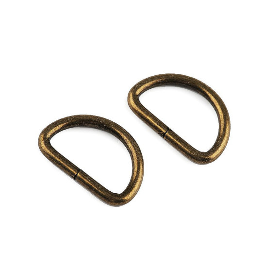 Inel metalic tip d, lățime 25 mm - Lac negru (50 Bucăți) Inel metalic tip d, lățime 25 mm - Lac negru (50 Bucăți)